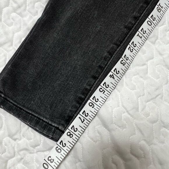 Express skinny back distressed jeans 4 tall long mid rise ankle length - Picture 5 of 10